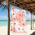 thumbnail image 2 of Flowers Pink Beach Towel Camping Towel Microfiber Oversized 37" x 74" Absorbent for Seaside Camping Swimming Fitness, 2 of 5
