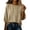 Khaki——Fall Saving, variant on 3/4 Sleeve Shirts for Petite Women Cotton Linen Crew Neck Blouses Casual Loose Fit Plain Tops for Fall Holiday Gray M