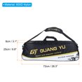 thumbnail image 2 of Uxcell 3 Racquet Waterproof Tennis Badminton Racket Bag Carrying Bag with Shoulder Strap, Black, 2 of 8
