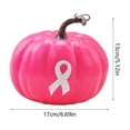 thumbnail image 2 of Thanksgiving Pumpkin Ornament, Halloween Pumpkin Decoration, Breast Cancer Awareness Charity Foam Pumpkin, Lightweight Pink Rose Red Fall Decoration for Tabletop Window Shelf Display, 2 of 6