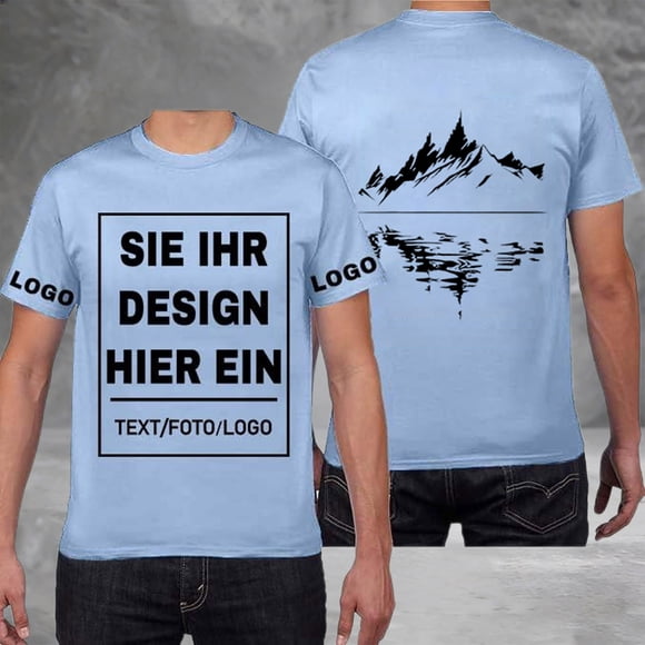 Men’s Summer Short Sleeve T Shirt DIY Custom Top for Everyday Casual Wear Ideal for Spring and Summer