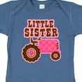 thumbnail image 4 of Inktastic Pink Tractor Little Sister Girls Baby Bodysuit, 4 of 5