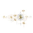 thumbnail image 3 of Reloj de pared de metal, reloj de pared de metal, reloj colgante decorativo, reloj de pared multifuncional, 3 of 8