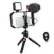 thumbnail image 1 of Jaula de vídeo Kit de plataforma de video para teléfono inteligente que incluye jaula para teléfono inteligente con 3 soportes de zapata fría + Mini luces de video LED + Micrófono con pantalla antivie Andoer Jaula de video, 1 of 7