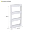 thumbnail image 4 of carrito organizador con ruedas de 4 niveles blanco, 4 of 6