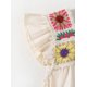 thumbnail image 4 of Ropa de verano de estilo étnico para niñas de 0 a 2 años, Body infantil con flores tejidas Retro, manga voladora de una pieza, 4 of 6