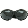 thumbnail image 2 of 2 Pairs MotoFrames MF Vulcan Padded Motorcycle Goggles Black Frames, Polarized Smoke/Smoke Lenses, 2 of 9