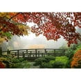 thumbnail image 2 of wall26 - Misty Fall Morning in Portland'S Japanese Gardens - Removable Wall Mural | Self-Adhesive Large Wallpaper - 66x96 inches, 2 of 6