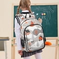 thumbnail image 7 of FORMRS Unisex School Backpack 17" Student Travel Bag with Laptop Compartment, Snow Cartoon Houses, 7 of 7