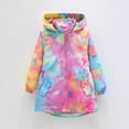 thumbnail image 2 of Ulitacool Spring Coats For Girls Long Sleeve Boys Winter Coat Hooded Jacket Wear Thicken Windproof Zipper Warm Outwear Relax Fit Wear Multicolour 7-8 Years, 2 of 4