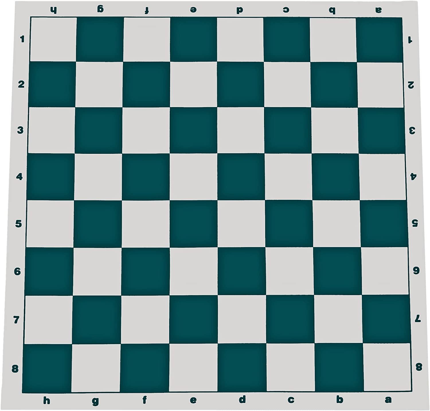 WE Games Complete Tournament Triple Weighted Chess Set, Green Roll-up Board