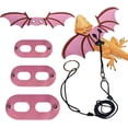 thumbnail image 1 of LAICAIW Lizards Leash Bearded Dragon Adjustable Small Reptile Animals Harness 3 Size Soft Leather Harness Lizards Leash with Wing for Small Medium and Large Reptile Animals (Pink), 1 of 7