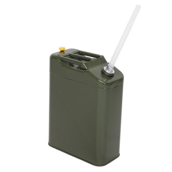【20L Premium Cold-Rolled Steel Gasoline Can w/3 Handles & Leak-Proof Spout - Heavy Duty Fuel Container for Cars, Ships, Outdoor Use】