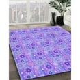 thumbnail image 3 of Ahgly Company Machine Washable Indoor Round Transitional Aztech Purple Area Rugs, 6' Round, 3 of 7