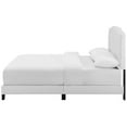 thumbnail image 5 of Modern Contemporary Urban Design Bedroom Queen Size Platform Bed Frame, Fabric, White, 5 of 5
