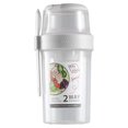thumbnail image 3 of MesaSe Portable Food Storage Container Double Layer Design Food Grade Material for Salad Lunch Snacks Picnic Trip, 3 of 4
