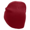 thumbnail image 2 of 212 Embroidered 8 inch Acrylic Short Blank Beanie - Red OSFM, 2 of 5