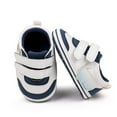 thumbnail image 2 of Penkiiy Baby Girl Shoes Boys Infant Tennis Footwear Lightweight Breathable Walking Shoes Toddler Mesh Non-Slip Sneakers Dark Blue for 6-8 Months, 2 of 6