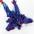 thumbnail image 4 of Figura de Alta Gama con Gradiente de Regalo de Dragón de Piedras Preciosas en 3D Figura de Juguete de Moda de Dragón de Cristal Ecológico, Rojo, 4 of 6