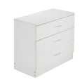 thumbnail image 4 of Dressers for Bedroom, Heavy Duty 3-Drawer Wood Chest of Drawers, Modern Storage Bedroom Chest for Kids Room, White Vertical Storage Cabinet for Bathroom, Closet, Entryway, Hallway, Nursery, L2026, 4 of 9