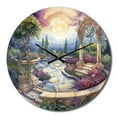 thumbnail image 2 of Designart "Oasis of Blooms III" Garden Oversized Wall Clock, 2 of 5