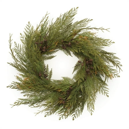 Melrose International Cedar Wreath 30"D Plastic