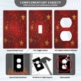 thumbnail image 5 of IAUYY Retardant PC Material Duplex Outlets Switch Plate Covers Easy DIY Installation with Screws Light Switch Cover Plate A Textured Red Background, 5 of 9