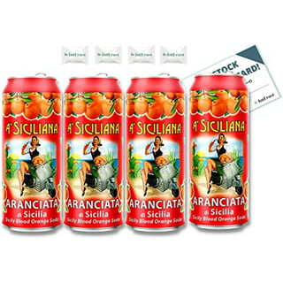 Sicilian Blood Orange Soda, A' Siciliana - 4 x 330mL (11.5oz) Can