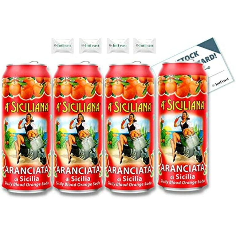 A Siciliana Italian Soda- Sicilian Blood Orange Soda, 11.5 Ounce