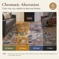 thumbnail image 5 of KUETH 5x7 Area Rug Machine Washable Rug, Modern Abstract Desert Blue, Non-Slip Soft Low Pile for Living Room Bedroom, Dining Room, 5 of 9