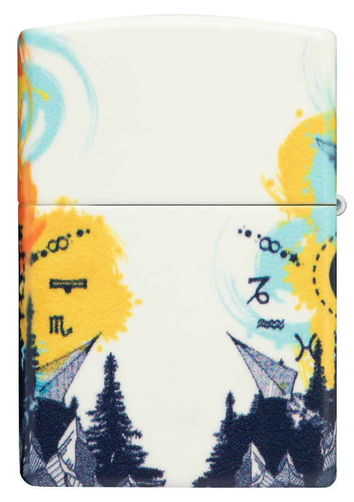 Zippo Compass Mountain Design 540 Color Glow-in-the-Dark Pocket Lighter