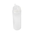 thumbnail image 5 of Restaurantware-24 Ounce Condiment Squeeze Bottles, 6 Squeeze Bottles With Triple Dispersion Tips - Large, Flexible, Clear Plastic Condiment Bottles, For Dispensing Sauces Or Oils, 5 of 11