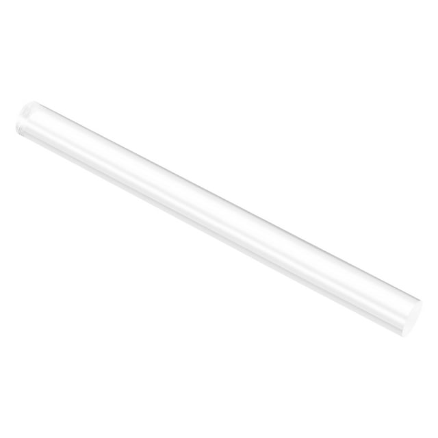 Unique Bargains Acrylic Round Rod, Clear,1' Diameter,12-1/4' Length, Solid Plastic PMMA Bar Stick
