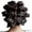 Black, variant on GARENAS Hot Sponge Creative Sleep Spotty Hair Curls Pear Hair Curls Lazy Hair Curls Dry Hair Curls(Black)