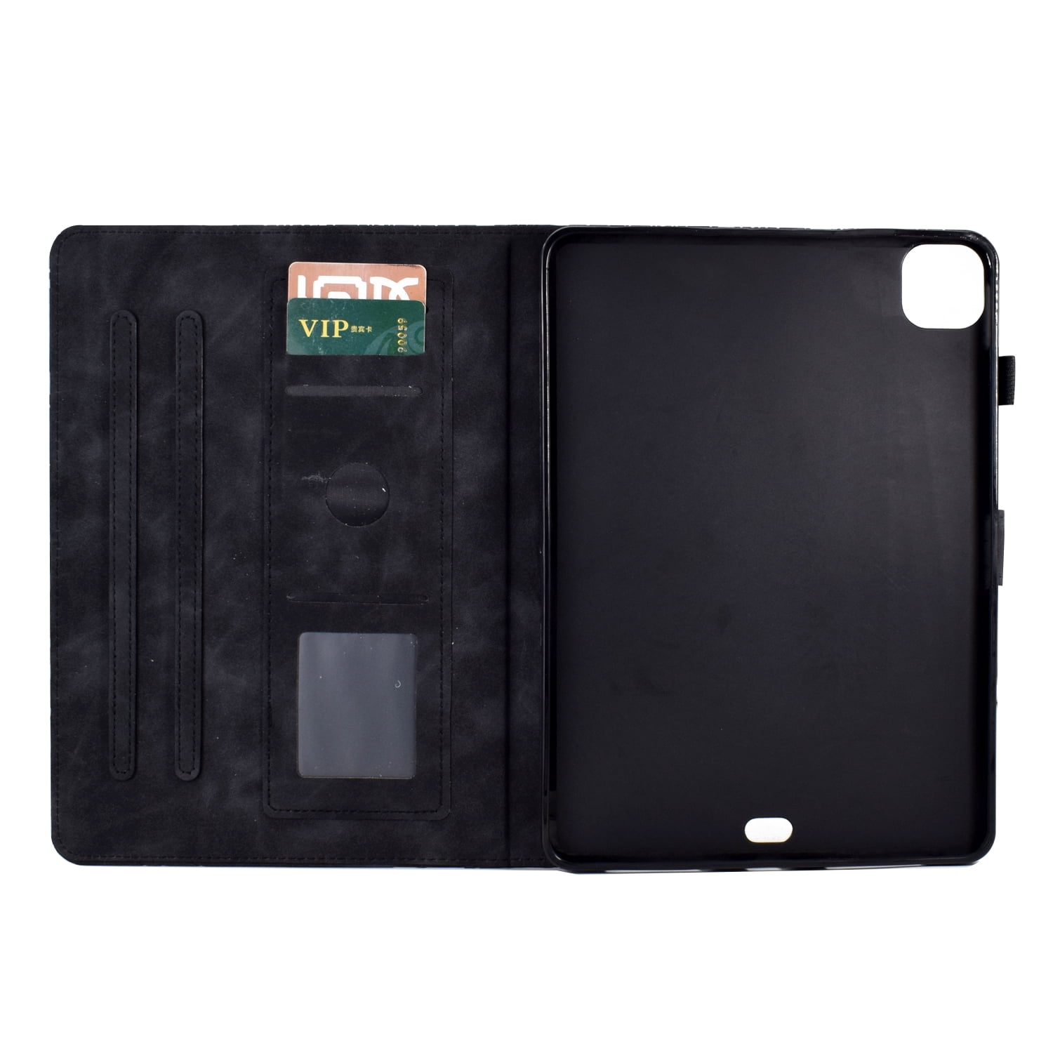 Decase Case for Apple iPad Pro 11-inch (M4) 2024 with Stand/Pencil Holder/Pockets,PU Leather Multi-Angle Viewing Stand Flip Case with Card Slot, Magnetic Clasp for iPad Pro 11-inch (M4) 2024,Black