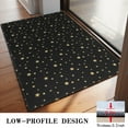 thumbnail image 3 of Black Gold Star Pattern Door Rugs,Washable Non Slip Door Mats Indoor,Decorative Door Mats,Entry Mat Indoor for Entrance,Bedroom,Kitchen,Bathroom,20"x32", 3 of 6