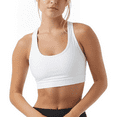thumbnail image 2 of SOMER Sports Bras for Women, Wireless High Impact Support Workout Bra, Comfortable Padded Fitness Gym Running Sports Bra, White, 2 of 6