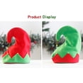 thumbnail image 4 of Yesbay Christmas Elf Hat Adult Kids Color Matching Festive New Year Christmas Party Photo Prop Little Bell Pendant Winter Cap, 4 of 7