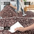 thumbnail image 6 of GLATTICE Throw Rug with Rubber Backing Washable 2x3 Small Area Rugs Non Slip Floral Super Soft Kitchen Rugs Indoor Door Mat Thin Print Faux Wool Carpet for Entryway Entrance Office, Deep Burgundy, 6 of 7