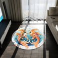 thumbnail image 4 of Poisson Cartoon Charmant Poissons - Illustration Zodiaque Rêveuse - Tapis Rond, 4 of 5