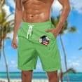 thumbnail image 2 of Pantalones Cortos Casuales para Hombre Imprimir con Bolsillos Pantalones de Playa de Cintura Elástica, Pantalones Cortos de Cintura Elástica para Hombre, 2 of 5