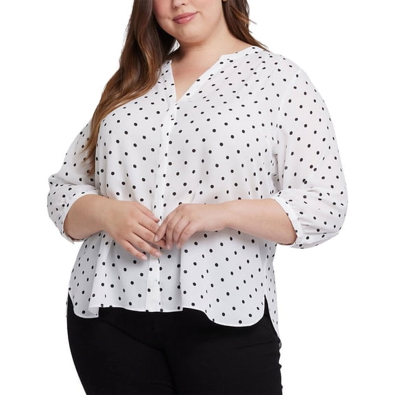NYDJ womens Plus Pintuck Blouse, 0X