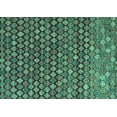 thumbnail image 1 of Ahgly Company Machine Washable Indoor Rectangle Abstract Turquoise Blue Modern Area Rugs, 5' x 7', 1 of 4