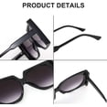 thumbnail image 6 of FEISEDY Vintage Big Square Sunglasses Women Fashion Large Shapes 100% UV400 Protection B2749, 6 of 9