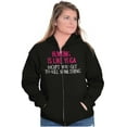 thumbnail image 5 of Funny Sarcastic Hunting Hunters Joke Zip Hoodie Sweatshirt Women Brisco Brands S, 5 of 5