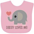 thumbnail image 3 of Inktastic Daddy Loves Me Boys or Girls Baby Bib, 3 of 4