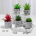 thumbnail image 4 of Nordic Hanging Feet Doll Plant Potted Animal  Desktop Cement Ornaments Indoor Courtyard Art Wall Desk Home Decor Flower Pot (Style 5), 4 of 7