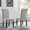 Tan, variant on Set of 2 Tufted Dining Chairs with Wood Frame, Armless High Back for Kitchen, Gray