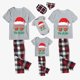 thumbnail image 2 of Conjuntos de pijamas familiares navideños a juego, gafas de sol, Papá Noel, gris, Navidad en julio, 2 of 3