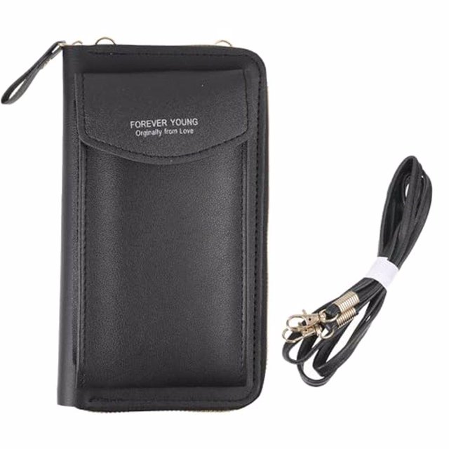 Guardurnaity Woodland Leathers Bolso cruzado para teléfono Hecho a mano en cuero vegano Se adapta a todos los tamaños de teléfono Bolsas de mensajero y de hombro